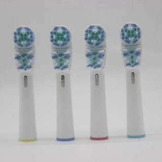 4pcs/set แปรงสีฟันไฟฟ ้ าเปลี ่ ยนหัวแปรงฟันแบบถอดเปลี ่ ยนได ้ สําหรับ Oral B หัวฉีดแปรงสีฟันโรตารี ่