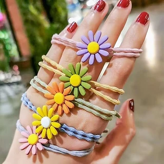 ยางมัดผม ยางรัดผมดอกเดซี่ สีสันน่าารัก