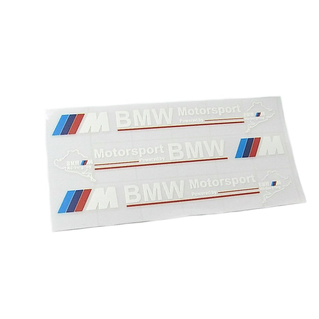 สติ๊กเกอร์ Motorsport M (สีขาว) ขนาด 14.8x1.6ซม