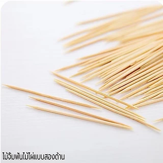 ไม้จิ้มฟัน 100ชิ้น/แพ็ค ที่ทนทาน วัสดุไม้ไผ่ธรรมชาติ สําหรับร้านอาหาร โรงแรม ไม้จิ้มฟันไม้ไผ่