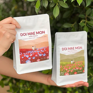 เมล็ดกาแฟคั่วเข้ม,คั่วกลาง ดอยแม่มอญ (Doi Mae Mon)