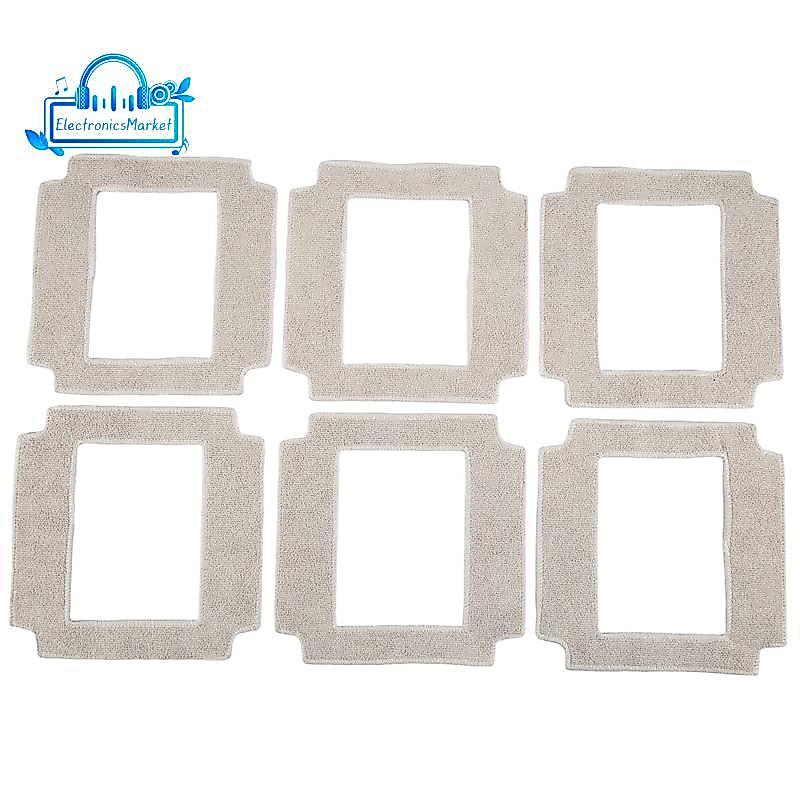 [Promote E]6PCS หุ่นยนต์ทําความสะอาดหน้าต่าง Mop ผ้าทําความสะอาด Rag ผ้าเช็ดตัวผ้าฝุ่นผ้าทําความสะอา