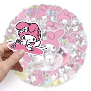 50 ชิ้นน่ารัก Melody การ์ตูน Graffiti สติกเกอร์กันน้ําสําหรับ DIY โทรศัพท์แล็ปท็อปโน้ตบุ๊คกีตาร์จักรยานหมวกกันน็อครถตกแต่ง Decal