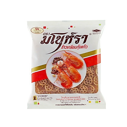 มโนห์รา ข้าวเกรียบกุ้งแก้ว(วงล้อ) 500 กรัม  รุ่งเรืองแกรนด์ จันทบุรี