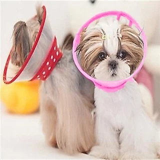 [JS] Puppy Pet Dog Cat Comfy Cone Neck Collar Anti-Bite Medical Recovery Protection