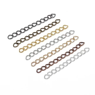 St.kunkka สายโซ่ สีเงิน/ทอง สำหรับทำเครื่องประดับ ขนาด 50 มม. 70 มม. 100 ชิ้นต่อชุด