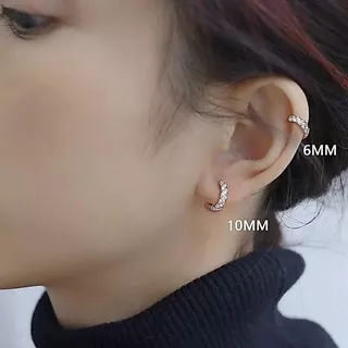 ต่างหู Sleepers Hypoallergenic Hoop Studs สําหรับ Sensitive Ears ผู้หญิง