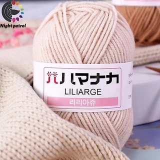 ไหมพรมฝ้าย สำหรับถักโครเชต์ ไหมพรมคอตตอนนม 4ply 25g Milk cotton yarn