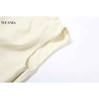 (shipped from Thailand) Weania Elegant Women One Shoulder Irregular Long Tank