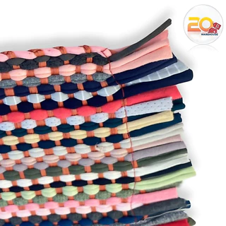 20warehouse พรมเช็ดเท้า ขนาด 60x40 cm. พรมเช็ดเท้าถักเปีย พรมทอเช็ดเท้า เส้นใยสามารถดูดซับน้ำได้ดี