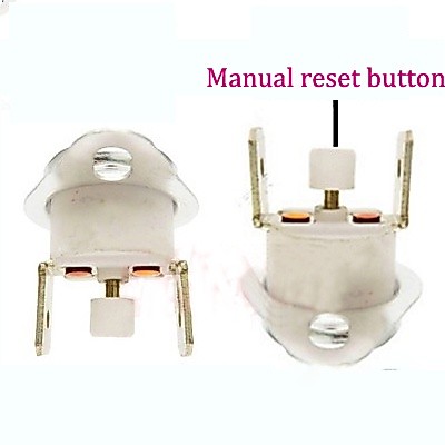 คู่มือเซรามิคเครื่องทําความร้อนอุปกรณ์เสริมรีเซ็ต ksd301 16A 250v 150 160 องศา KSD302 หม้อความดันไฟฟ