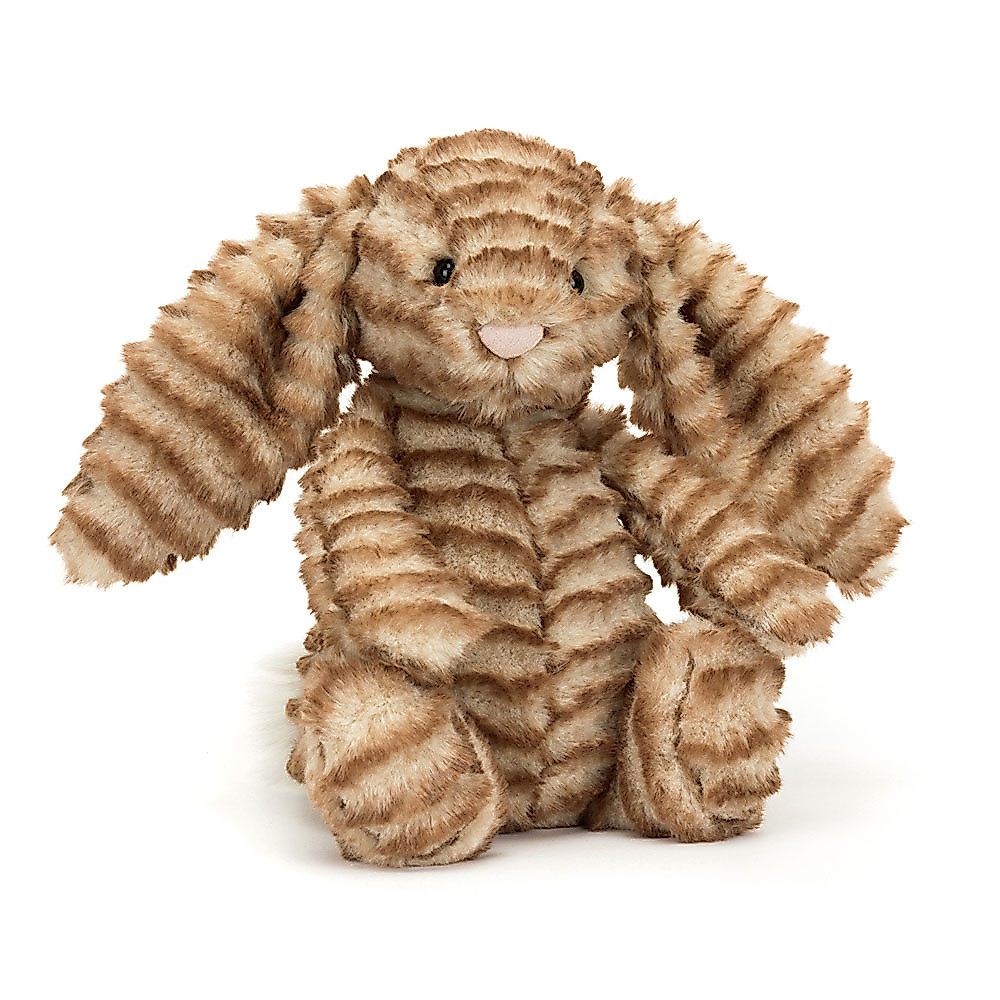 Jellycat Bunny Juniper Luxe Bunny Brown Medium Squishy Soft Toy Gift for Girls, Kids