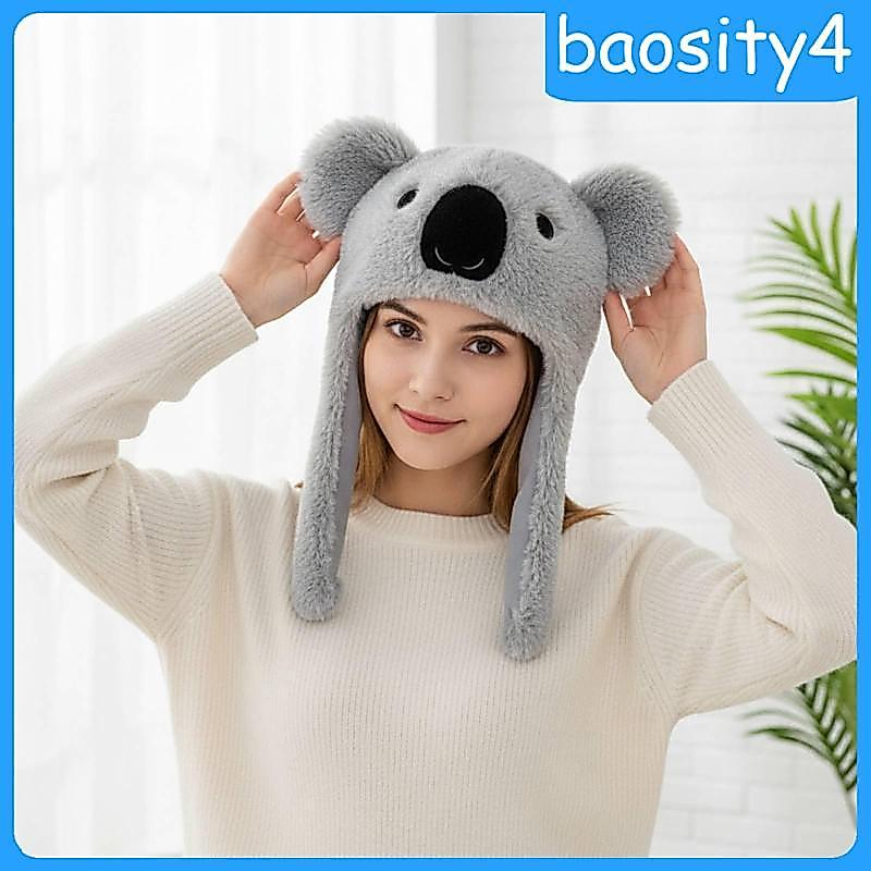 [โปรโมชั่น] Fuzzy Earflap Hat Ear Protection Fuzzy Hat Warm Winter Headwear สําหรับงานปาร์ตี้,