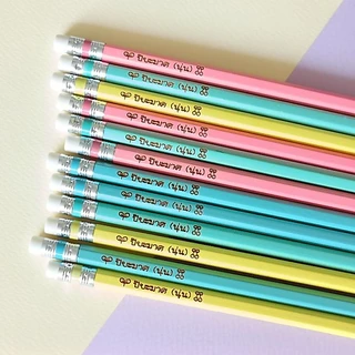 ดินสอไม้ HB สลักชื่อ MasterArt Pastel( 1กล่อง 12 แท่ง/สลักได้ 1 ชื่อ)