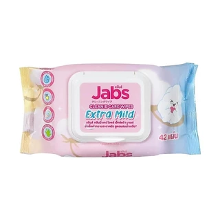Jabs คลีนนี่ แคร์ ไวพส์ เอ็กซ์ตร้า มายด์ ทิชชู่เปียก 42 แผ่น