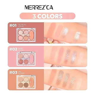 Merrezca Eye & Cheek Color Palette เมอร์เรซกา อาย&ชีค คัลเลอร์ พาเลต อายแชโดว์และบลัชออนในตลับเดียว