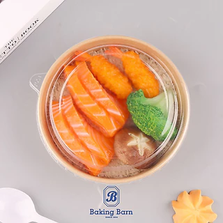 Baking barn (600ชิ้น) ถ้วยอาหาร ชามอาหาร ชามกระดาษคราฟท์ ชามกระดาษ paper bowl