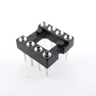 Preci-Dip/ULTIMAX IC Socket ซ็อกเก็ตไอซี DIP ขากลม 2.54มม ชุปทอง คุณภาพสูง 6P 8P 14P 16P 18P 20P 24P 28P 40P