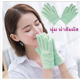 ถุงมือ+ถุงเท้าสปา ถุงเท้าเจล นุ่มเท้า ใช้ครั้งแรกเห็นผล Spa Moisture Gel Glove ถุงเท้า ผสมอโรเวล่า วิตามินอี