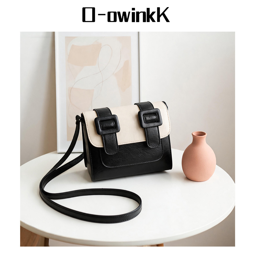 O-owinkK حقيبة كروس / توت نسائية بطبقتين مقاومة للماء — صورة 2