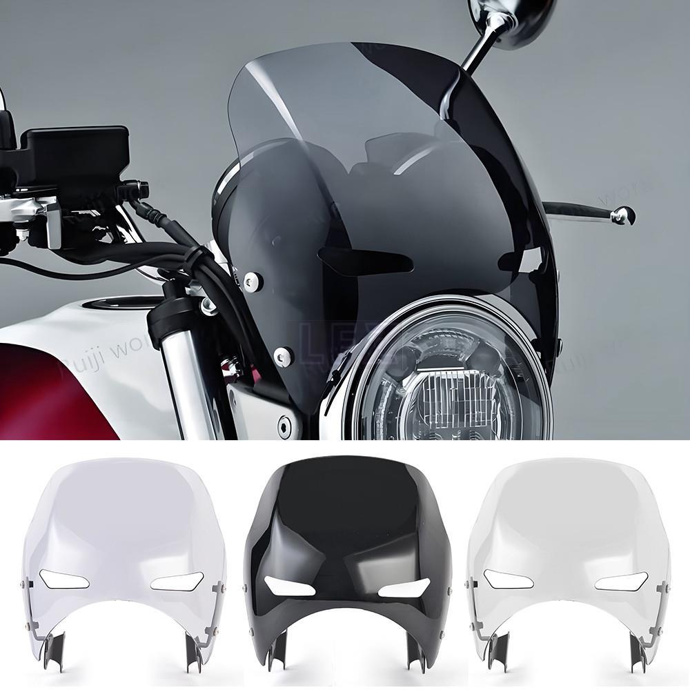CB400SF กระจกกระจกสําหรับ HONDA CB400 CB1300 Super Four SuperFour ไฟหน้า Fairing Wind Deflector CB 1