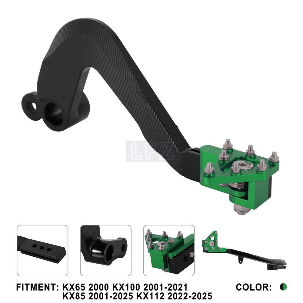 Dirt Bike Rear Brake Pedal Folding CNC Foot Lever for KX 85 KX85 2001-2025 KX112 2022-2025 KX100 200