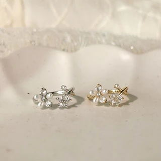 Socrush.bkk | DAISY PEARL ring | SR-043 | แหวน ดอกไม้ มุก เพชร