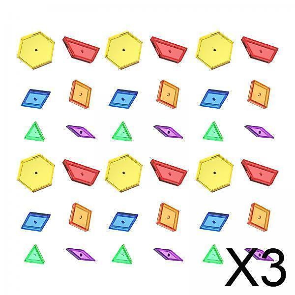 [Wishshopefhx] แพ็ค Semiparent Pattern Blocks เด็กชายหญิงเกมอนุบาล 6 ชิ้น