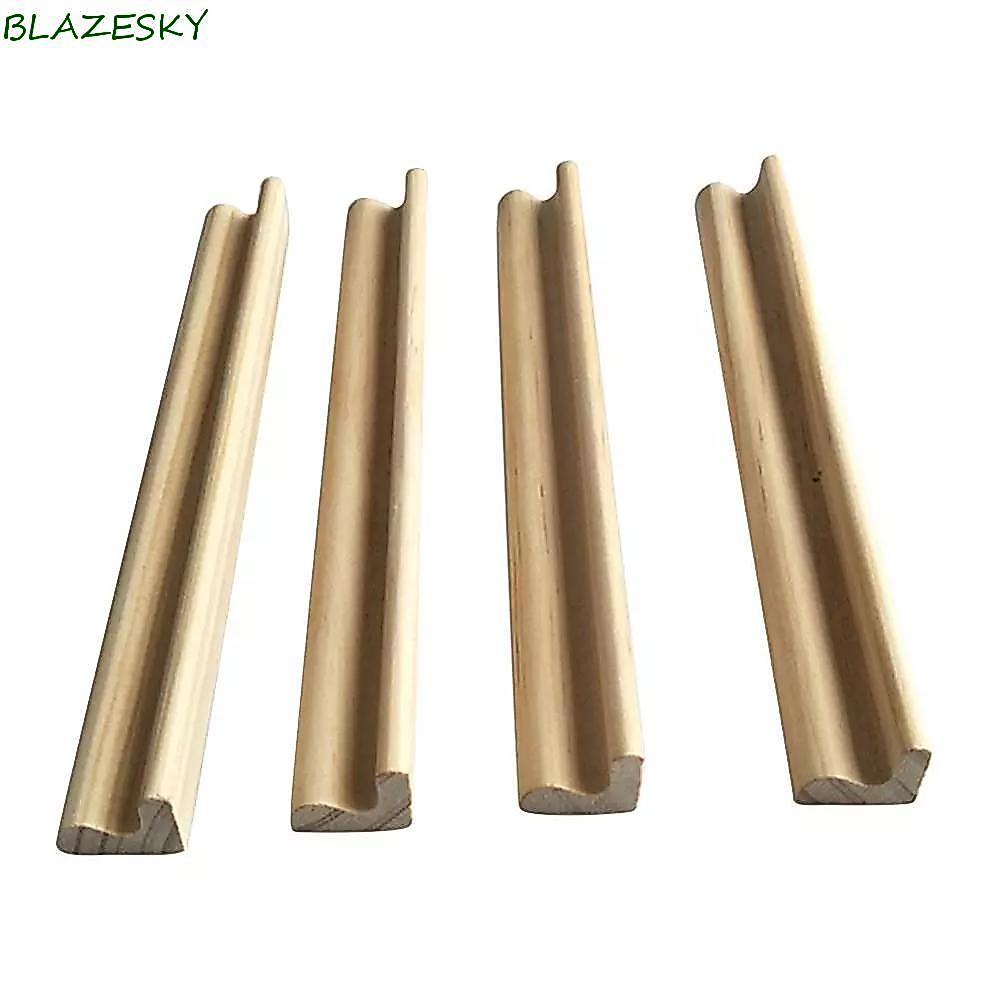 BLAZESKY Domino Holders for Kids Domino Games Wooden 4 Racks Mahjong Domino Trays Holders
