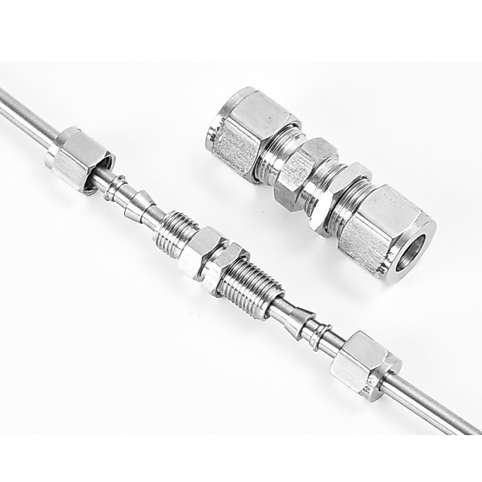 High quality quick coupler O.D 3 4 6 8 10 12 14 16 mm hard tube bulkhead stainless steel straight c