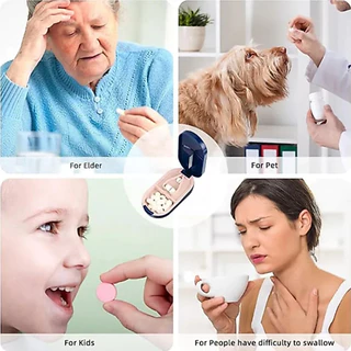 ส่งสินค้าทุกวัน กล่องตัดยา Pill Cutter ที่ตัดยาเม็ด ที่ตัดเม็ดยา คมทน