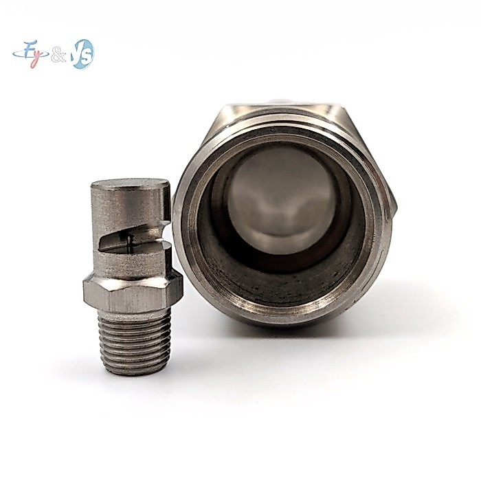 Wide - Angle Fan Nozzle 1/8 1/4 3/8 1/2 3/4 1 BSPT Stainless Steel Large Angle Coverage Spray Nozzl