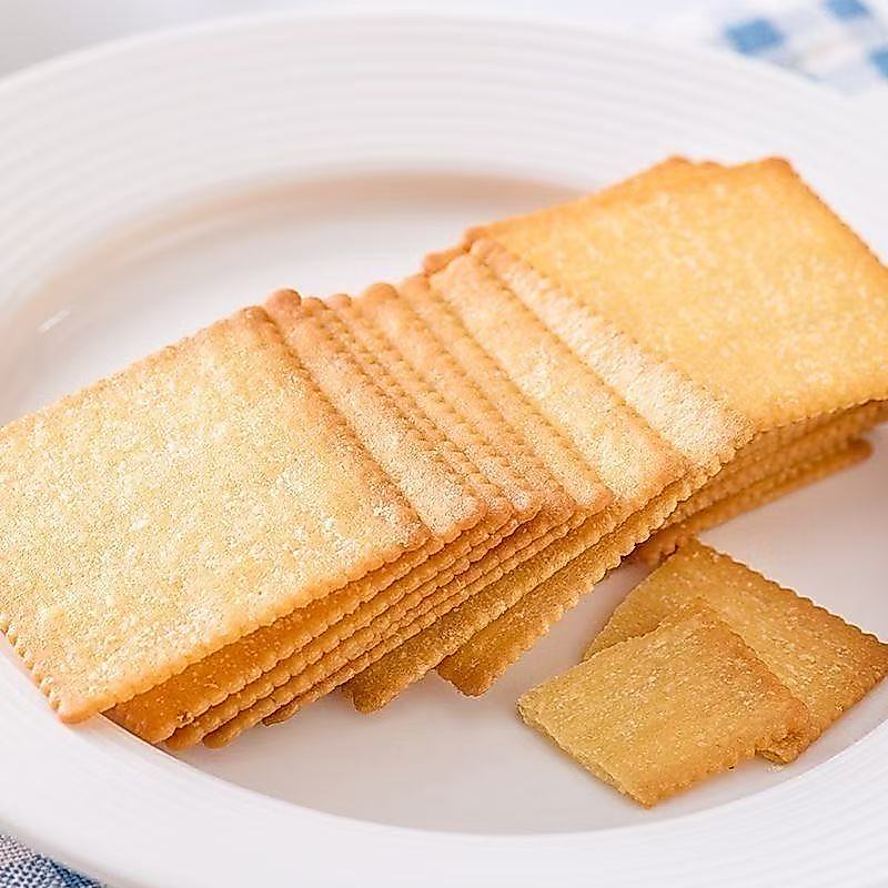 Daily Vitality Garlic Crispy Biscuits Crispy Crepes Crispy Crepes 198g แพ็คเกจเล็กอิสระ Office Sn