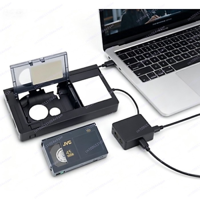 Motorized VHS-C Tape Converter for Standard VCR Playback, Battery Operated