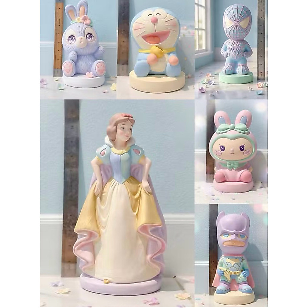 กระปุกออมสิน ตุ๊กตาปูนปลาสเตอร์สำหรับระบายสีเสริมทักษะ งานศิลปะ 5-9 inch แถมสี+พู่กัน พร้อมส่ง:)