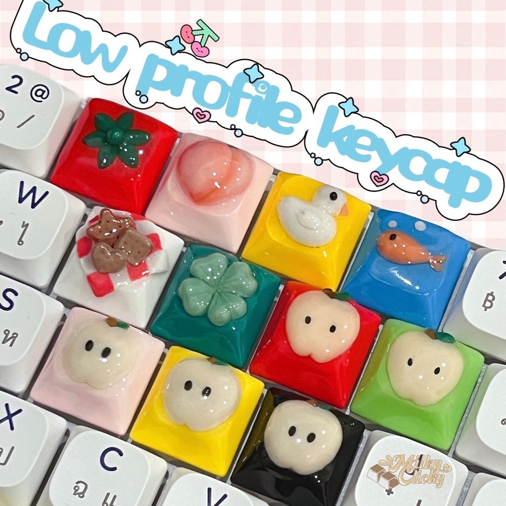 [Low profile]Mini clay keycap คีย์แคปดินปั้น