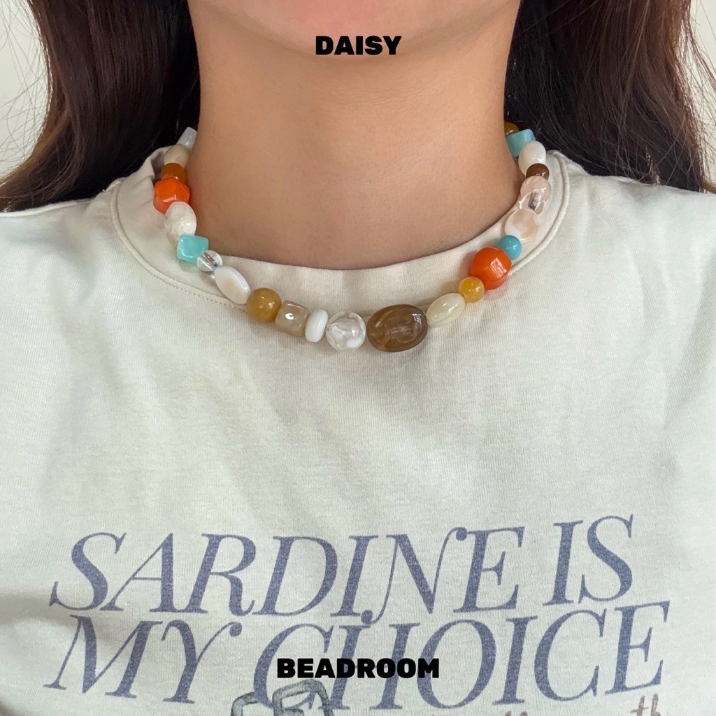 beadroom. - สร้อยคอลูกปัดอะคริลิค รุ่น Daisy