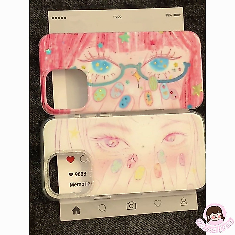 เคสไอโฟน13 ดวงตาดาวชวนฝัน ที่มีสีสันสวยสาวอ่อนนุ่มสำหรับ IPhone 15 17 16 12 14 13 11 Pro Max 13 12 14 16 11 Pro 16 Plus