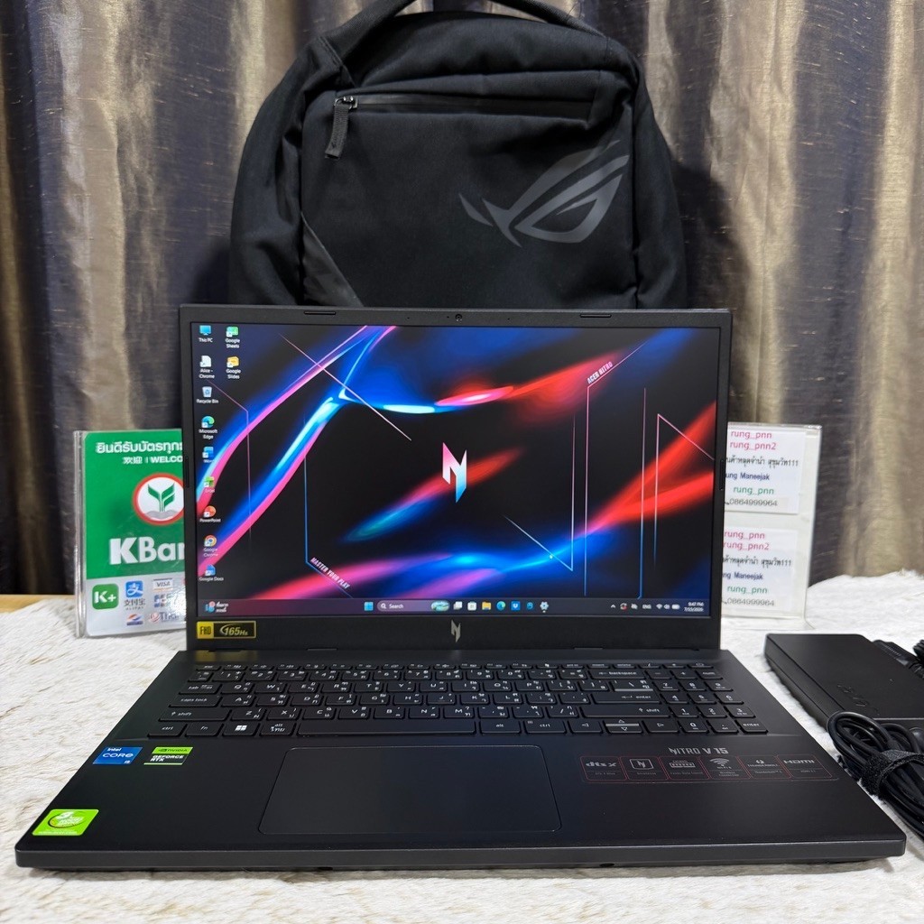 Acer Nitro V 15 ANV15-51-50UV การ์ดจอ RTX 4050 ประกันJIB 6มิถุนา2028
