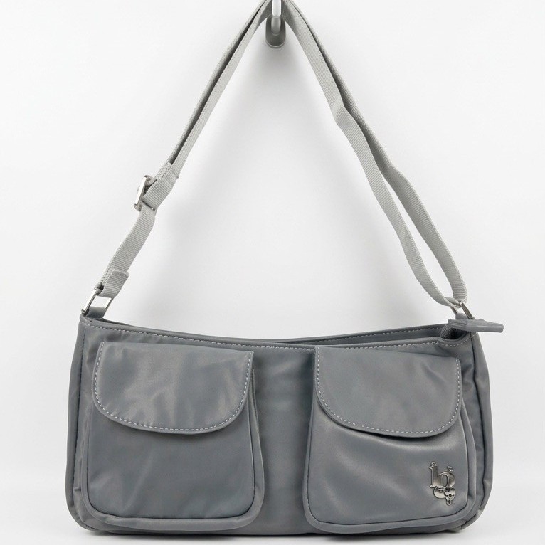 (มีส่งด่วน) กระเป๋าแบรนด์ดัง ILLIGO Pocket Bag (Color: Gray) ทรงสวยเท่