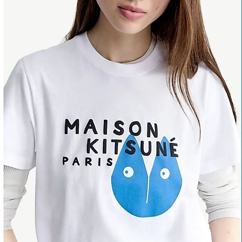 New Maison Kitsune fortune fox tee 🦊🥠ของแท้💯 พร้อมส่ง **ทักรีเชคไซส์รายวันก่อนกดค่า
