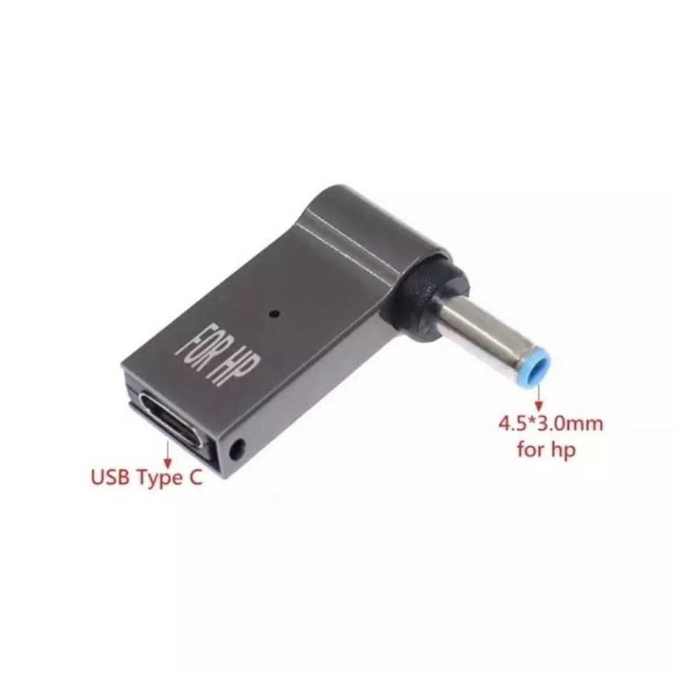 65W USB Type C To Dc Power Jack Connector USB C To Universal Laptop Power Adapter ปลั๊กแปลงสำหรับ asus Dell โน้ตบุ๊ค