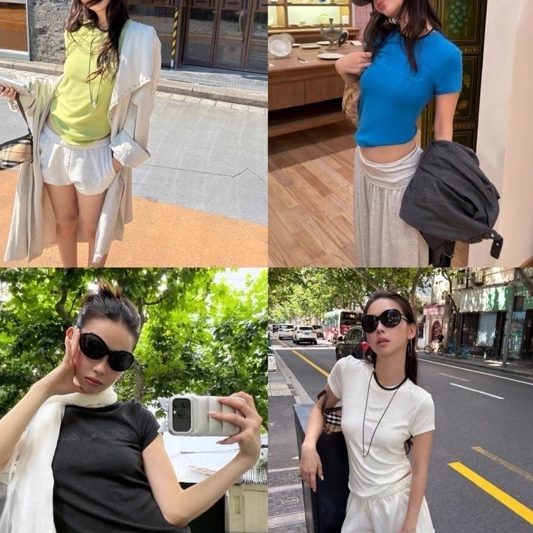 26T581 เสื้อยืดเบบี้คอกลมเข้ารูปกำลังดี งานปักอักษรนูน SUUZOUU