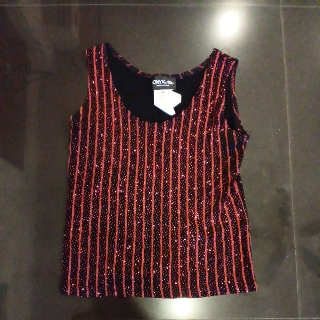 beautiful sparkly tank top for women.