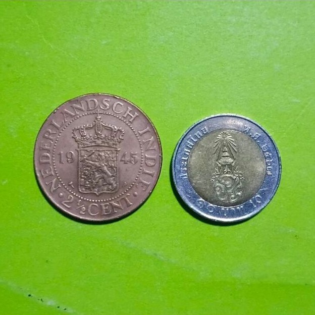 ( BK -653) เหรียญ  2 1/2 เซนต์ ( 2 1/2  Cent )