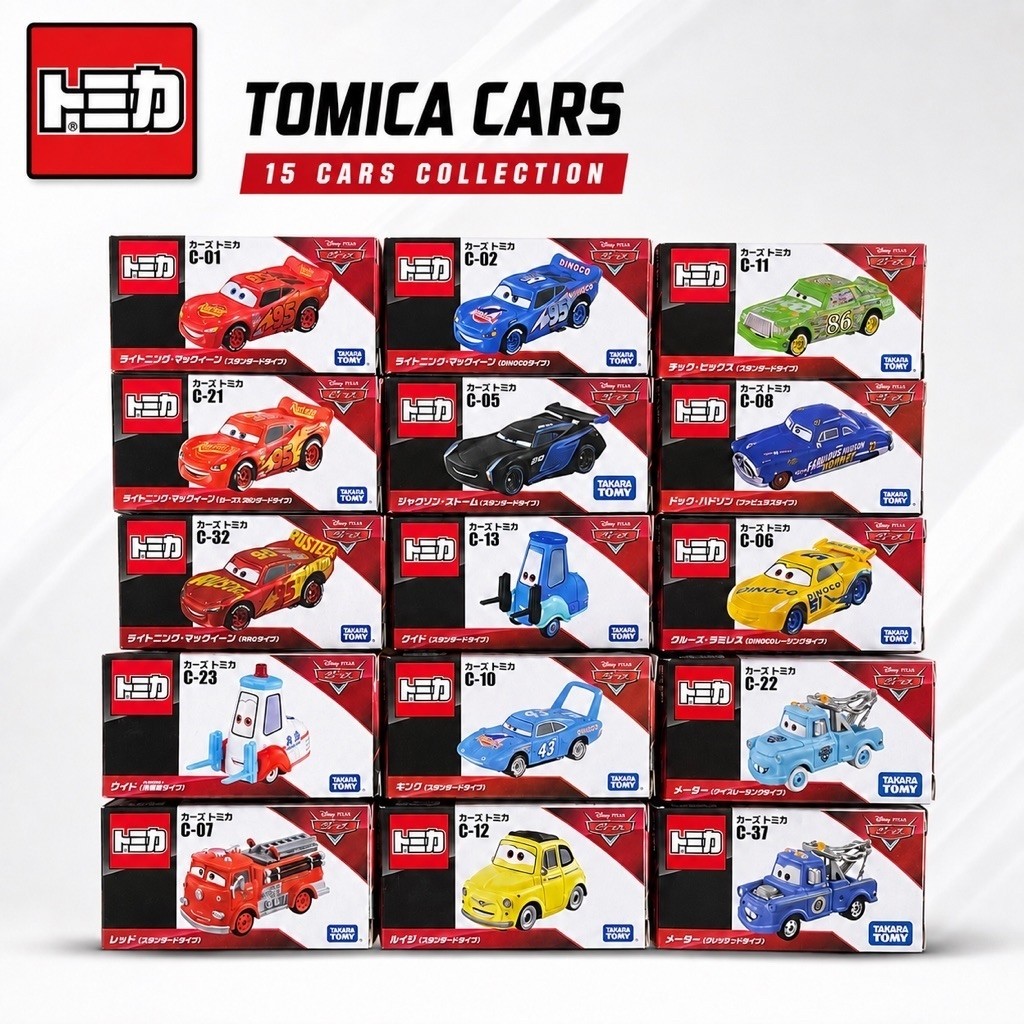 Tomica Cars Disney Pixar Takara Tomy รถเหล็ก Lightning McQueen ของแท้ญี่ปุ่น