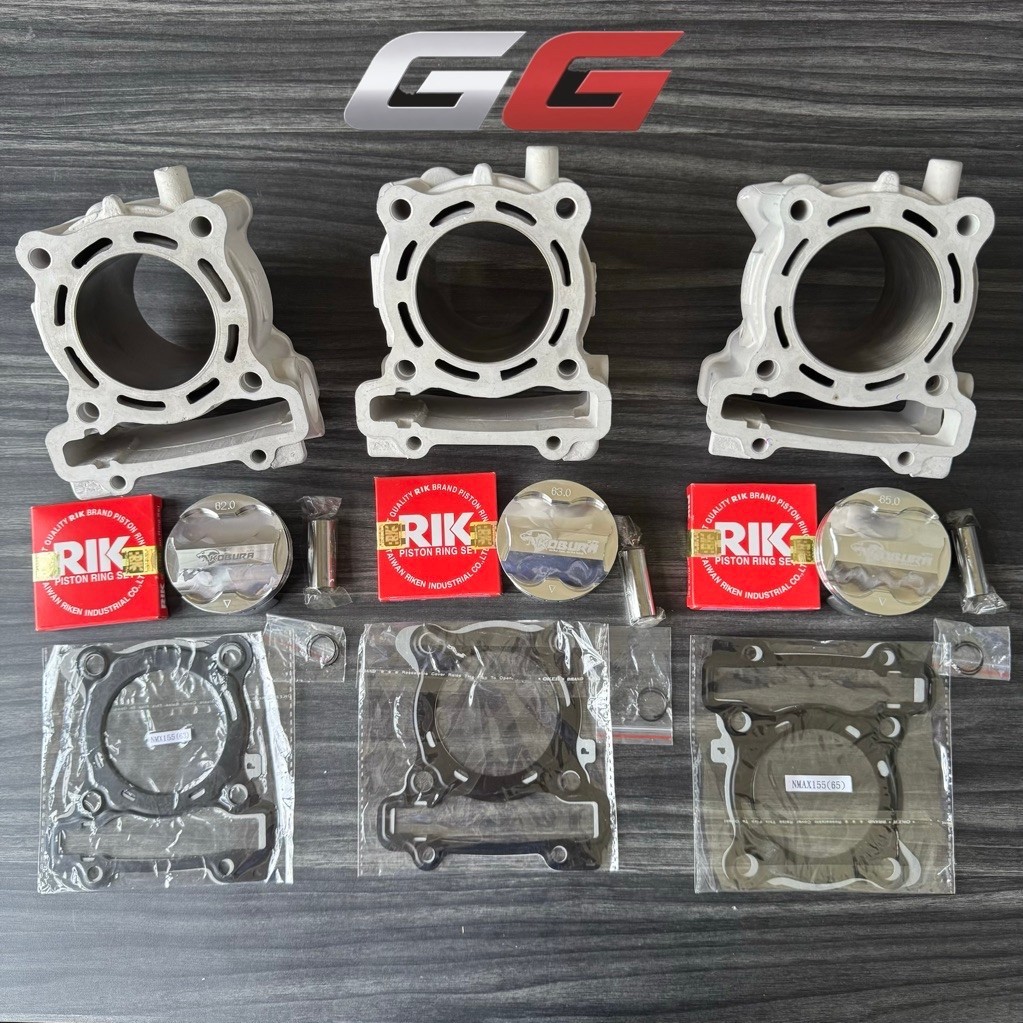 ชุดเสื้อเซรามิคลูกสูบ FORGED 62mm 63mm 65mm Exciter155 Vva Aerox155 Nmax155 Wr155 R15vva Mt15 XSR155