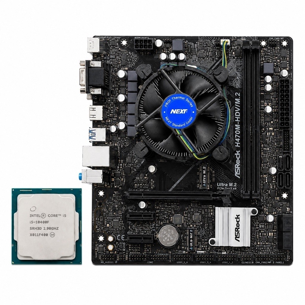 ชุดเซ็ท i5 10400F 6C/12T + ASROCK H470M / M.2