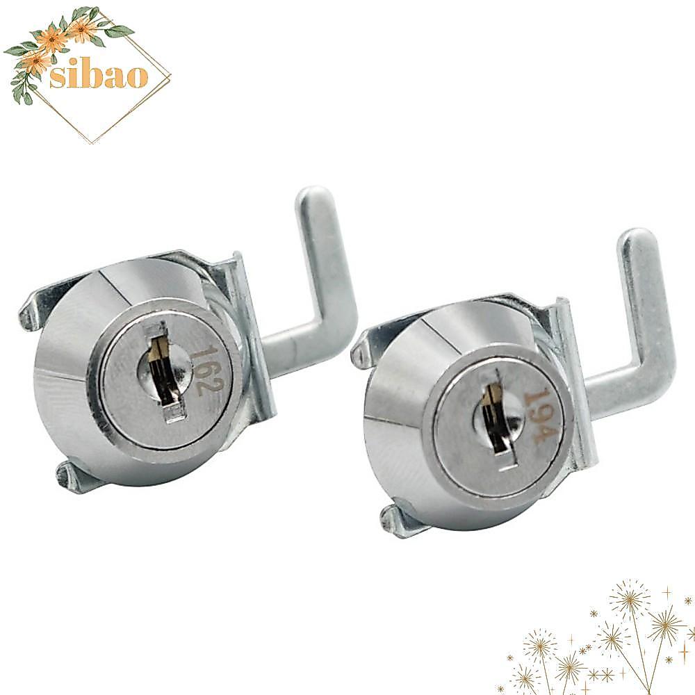 SIBAO Mini Cam Lock พร้อม Quick Clip, Easy Replacement Rust-Resistant Cash Box Lock, Locker Silver M