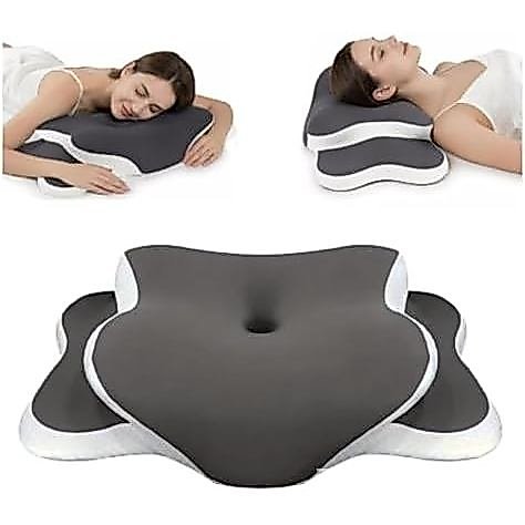 หมอน Haven Anti Snore Contour หมอน, หมอนปากมดลูก Ergonomic สําหรับอาการปวดคอ & Snoring Relief, ปรับห